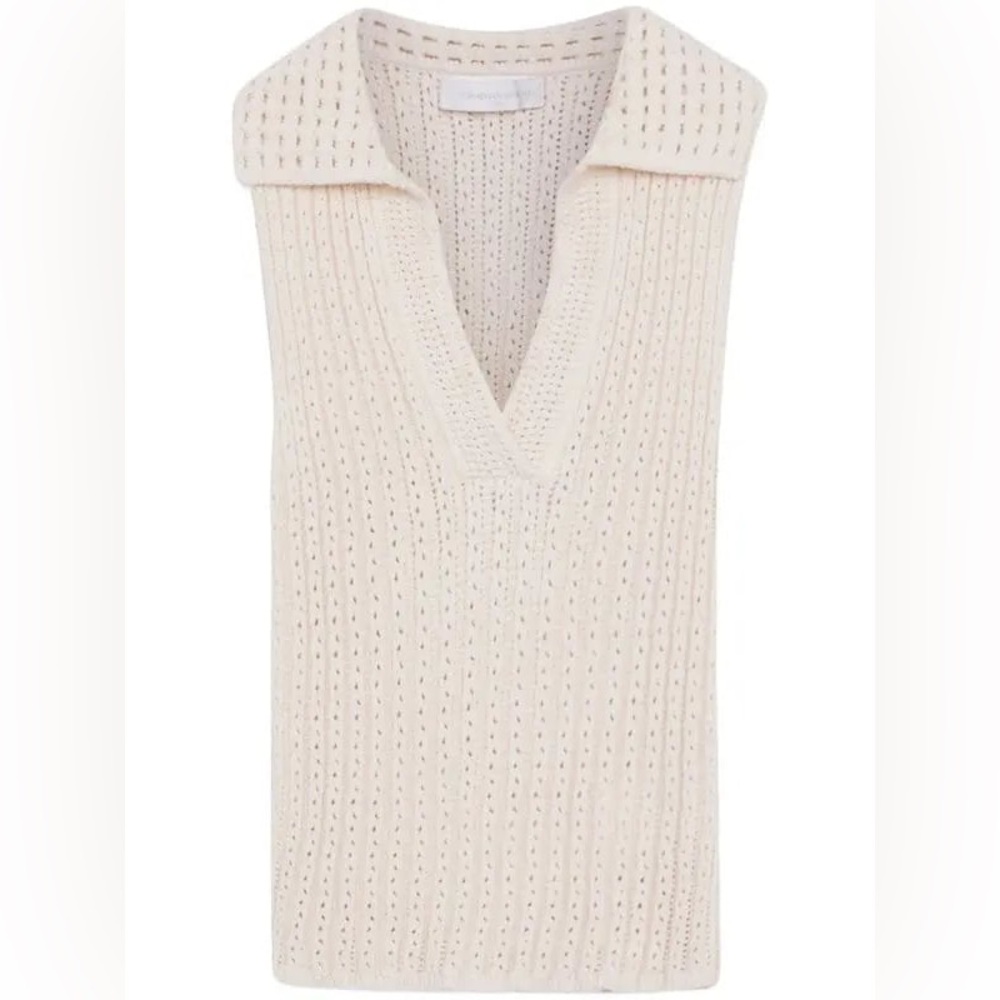 Jonathan Simkhai Imani pointelle-knit tank top